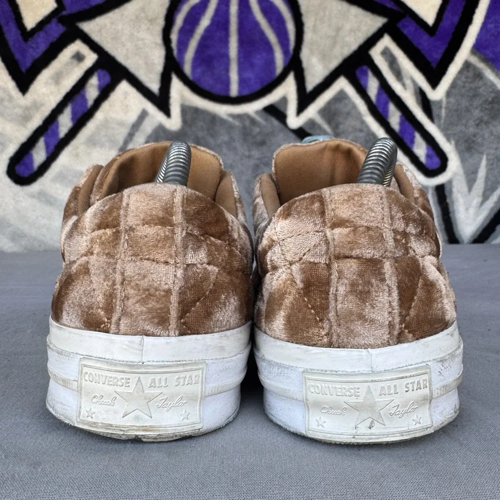 Size M7/W9 - Converse Golf Le Fleur One Star Ox Velvet Sneaker Shoes Brown Suede - Picture 7 of 10
